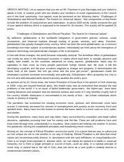 SPEECH WRITING: Let us assume that you are an SK Chairman .